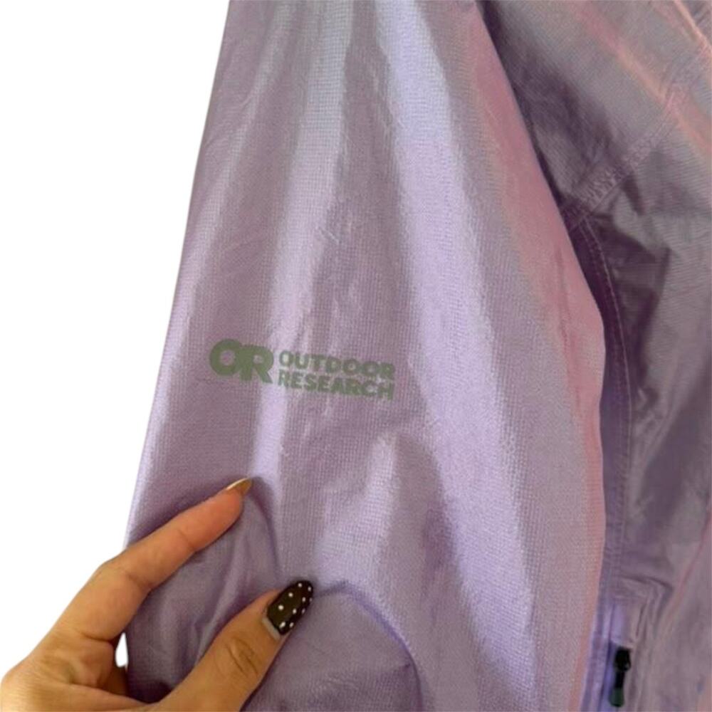 Outdoor Research Helium Purple Lavender Ultralight Waterproof Hooded Jacket XS - Picture 10 of 13